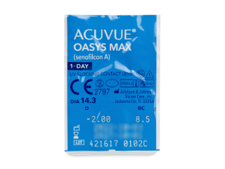 Acuvue Oasys Max 1-Day (90 db lencse) - Buborékcsomagolás előnézete