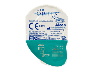 Air Optix Aqua (6 db lencse) - Buborékcsomagolás előnézete