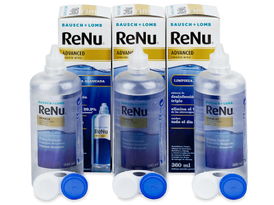 ReNu Advanced kontaktlencse folyadék 3x 360 ml 
