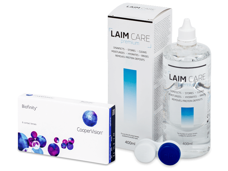 Biofinity (6 db lencse) + 400 ml Laim-Care ápolószer - Kedvezményes csomag