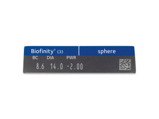 Biofinity (3 db lencse) - Paraméterek előnézete