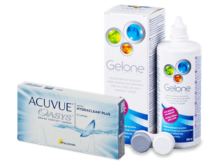 Acuvue Oasys (6 db lencse) + 360 ml Gelone ápolószer