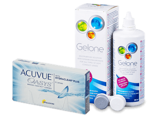 Acuvue Oasys (6 db lencse) + 360 ml Gelone ápolószer