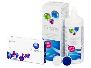 Biofinity (6 db lencse) + Gelone kontaktlencse folyadék 360 ml