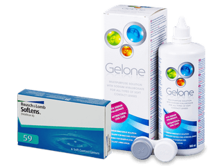 SofLens 59 (6 db lencse) + 360 ml Gelone ápolószer
