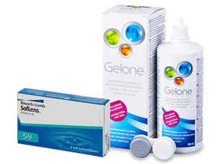 SofLens 59 (6 db lencse) + 360 ml Gelone ápolószer