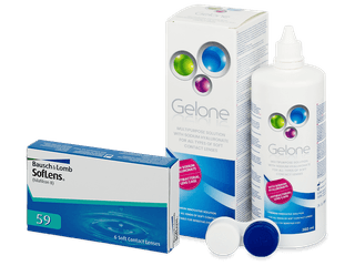 SofLens 59 (6 db lencse) + 360 ml Gelone ápolószer