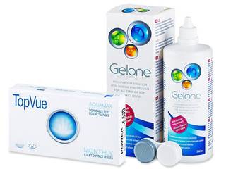 TopVue Monthly (6 db lencse) + 360 ml Gelone ápolószer