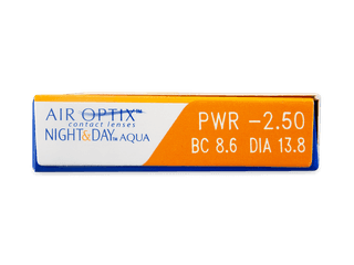 Air Optix Night and Day Aqua (6 db lencse) - Paraméterek előnézete