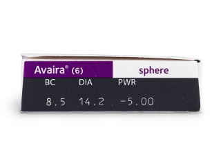 Avaira (6 db lencse) - Paraméterek előnézete